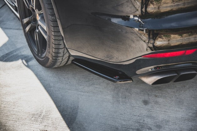 Diffusor Flaps passend für Porsche Panamera Turbo 970 FL schwarz Hochglanz