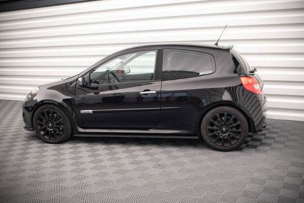 Diffusor Flaps passend für Renault Clio III RS schwarz Hochglanz