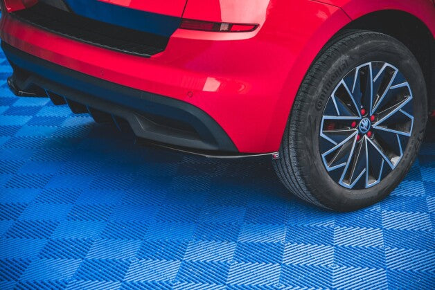Diffusor Flaps passend für Skoda Kamiq Mk1 schwarz Hochglanz