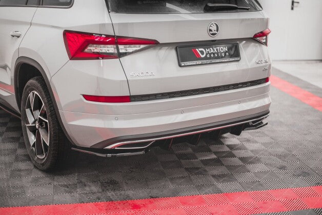 Diffusor Flaps passend für Skoda Kodiaq Sportline Mk1 / Mk1 FL schwarz Hochglanz