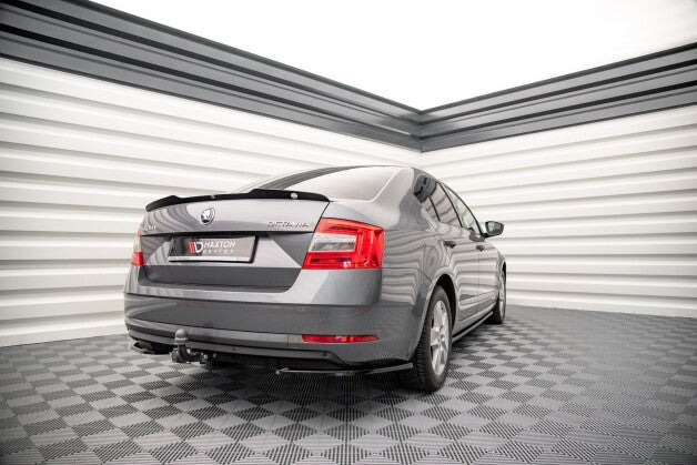 Diffusor Flaps passend für Skoda Octavia Mk3 FL schwarz Hochglanz