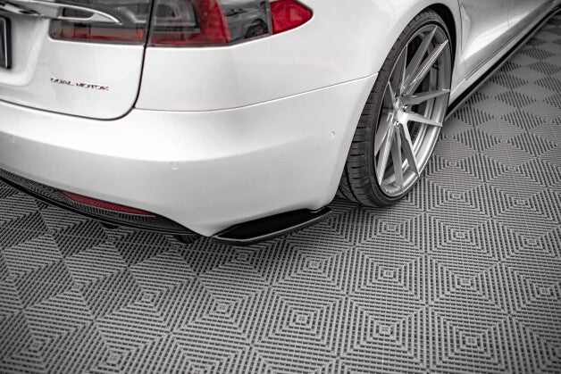 Diffusor Flaps passend für Tesla Model S FL schwarz Hochglanz