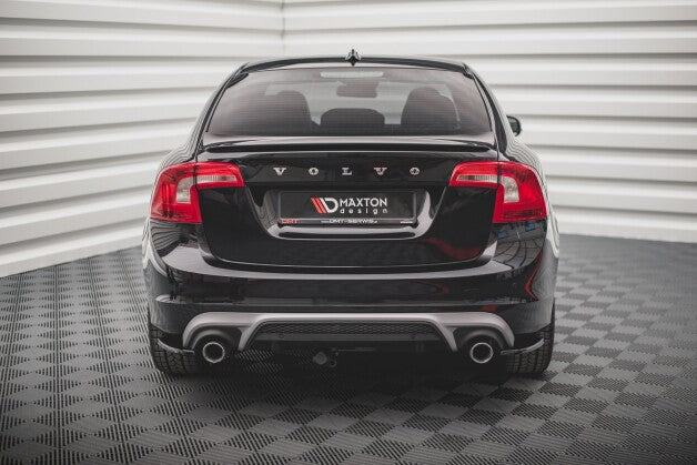 Diffusor Flaps passend für Volvo S60 R-Design Mk2 FL schwarz Hochglanz