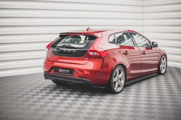 Diffusor Flaps passend für Volvo V40 schwarz Hochglanz