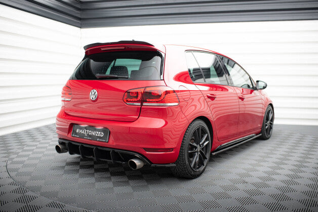 Diffusor Flaps passend für VW Golf 6 GTI 35TH schwarz Hochglanz