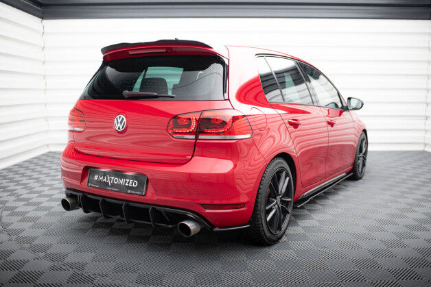 Diffusor Flaps passend für VW Golf 6 GTI Mk6 roter Kern