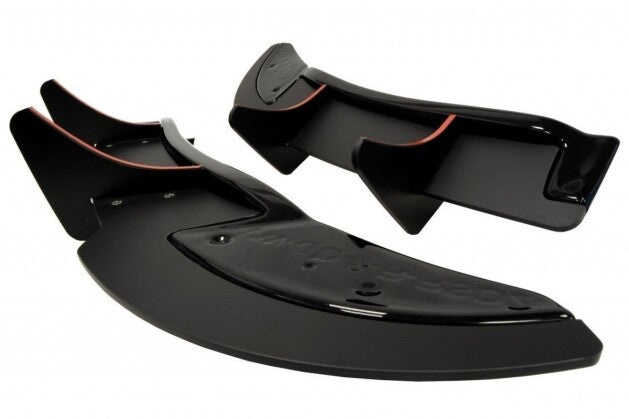 Diffusor Flaps passend für VW Golf 6 R (CNC) schwarz Hochglanz