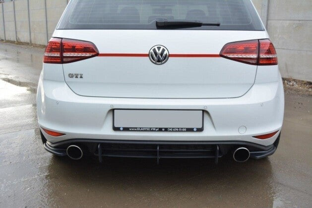 Diffusor Flaps passend für VW Golf 7 GTI schwarz Hochglanz