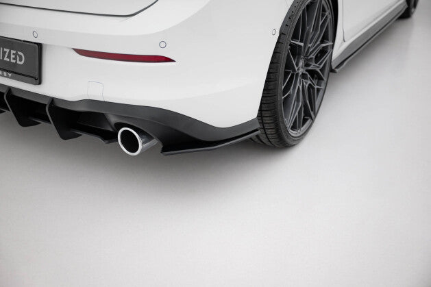 Diffusor Flaps passend für VW Golf 8 GTI roter Kern