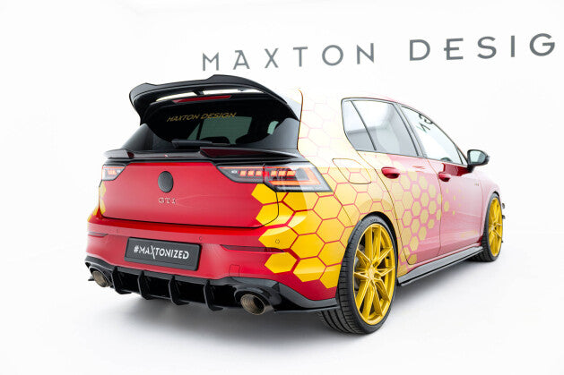 Diffusor Flaps passend für VW Golf GTI Clubsport Mk8 FL schwarz matt