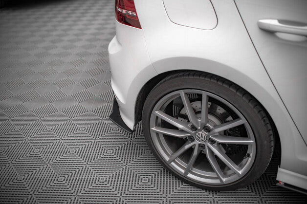 Diffusor Flaps passend für VW Golf R Mk7 schwarz matt