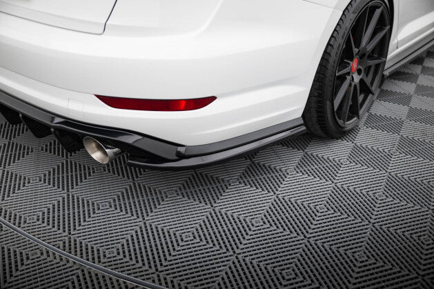 Diffusor Flaps passend für VW Jetta GLI Mk7 schwarz Hochglanz (4255647851218)