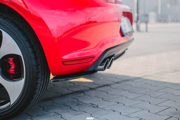 Diffusor Flaps passend für VW Polo GTI Mk5 schwarz Hochglanz