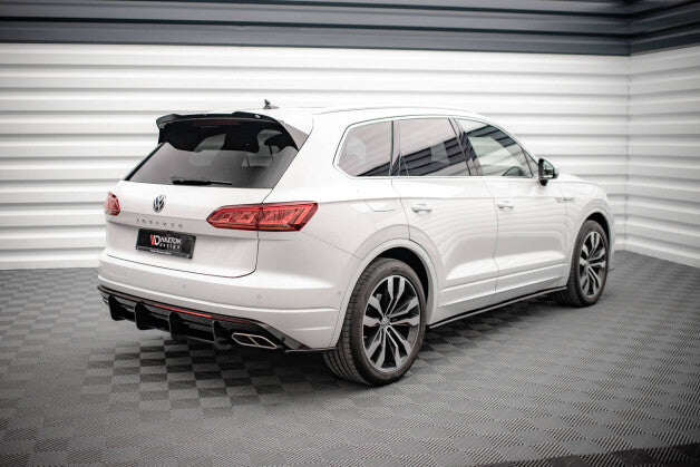 Diffusor Flaps passend für VW Touareg R-line Mk3 schwarz Hochglanz