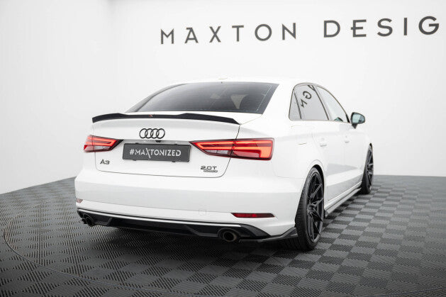 Diffusor Flaps V.1 passend für Audi A3 Limousine 8V FL schwarz Hochglanz
