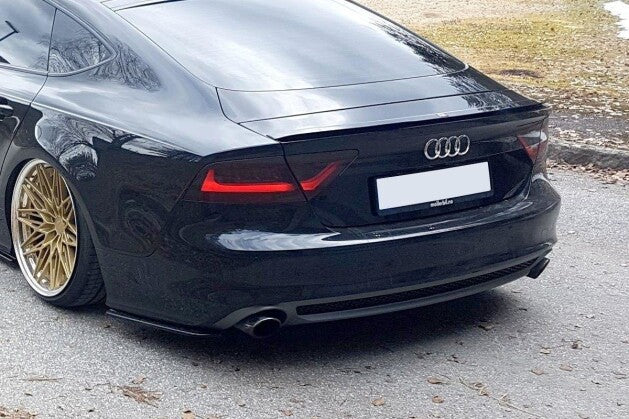 Diffusor Flaps V.1 passend für Audi A7 S-Line C7 schwarz Hochglanz