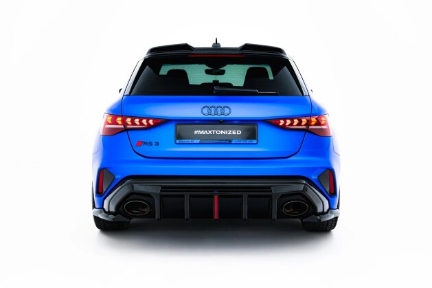 Diffusor Flaps V.1 passend für Audi RS3 Sportback 8Y Facelift schwarz Hochglanz