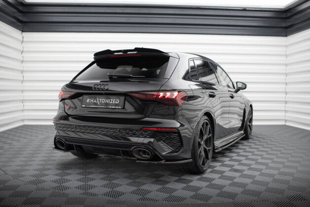Diffusor Flaps V.1 passend für Audi RS3 Sportback 8Y schwarz Hochglanz