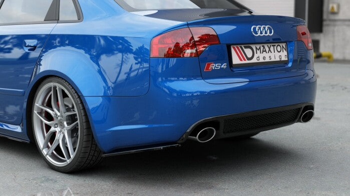 Diffusor Flaps V.1 passend für Audi RS4 Limousine B7 schwarz Hochglanz