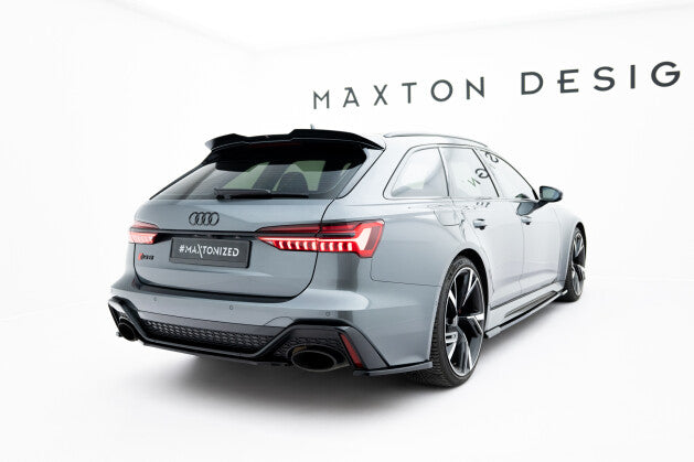 Diffusor Flaps V.1 passend für Audi RS6 C8 / C8 FL schwarz Hochglanz