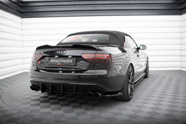 Diffusor Flaps V.1 passend für Audi S5 / A5 S-Line Coupe / Cabriolet 8T schwarz Hochglanz