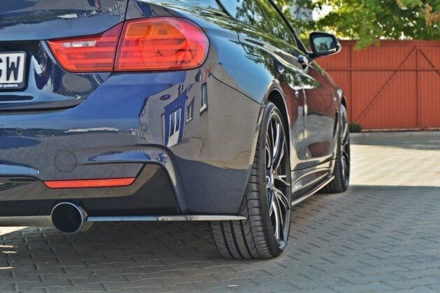 Diffusor Flaps V.1 passend für BMW 4er F32 M Paket schwarz Hochglanz