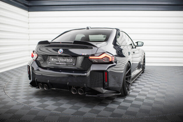 Diffusor Flaps V.1 passend für BMW M2 G87 schwarz Hochglanz (4255647832088)