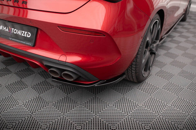 Diffusor Flaps V.1 passend für CUPRA Leon Hatchback Mk1 schwarz Hochglanz
