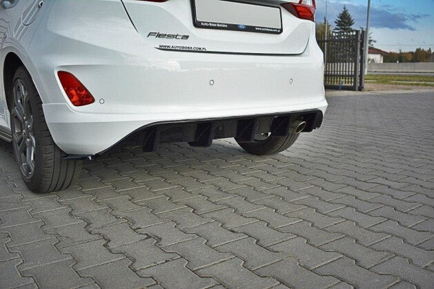 Diffusor Flaps V.1 passend für Ford Fiesta Mk8 ST-Line schwarz Hochglanz