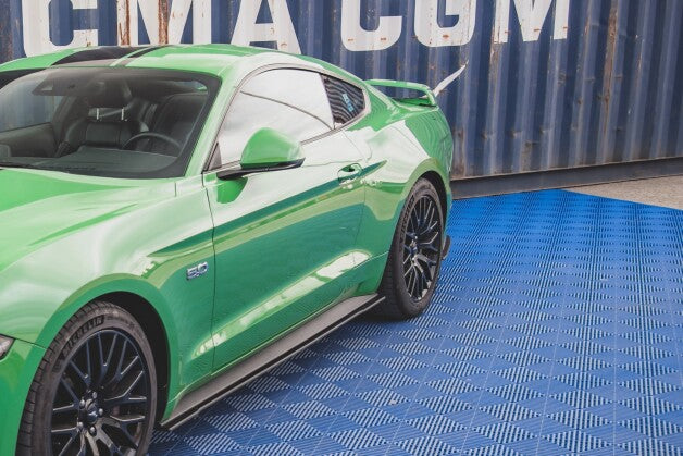 Diffusor Flaps V.1 passend für Ford Mustang GT Mk6 FL roter Kern