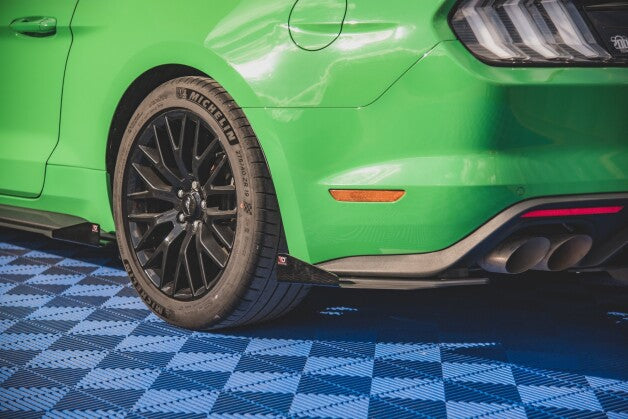 Diffusor Flaps V.1 passend für Ford Mustang GT Mk6 FL schwarz Hochglanz