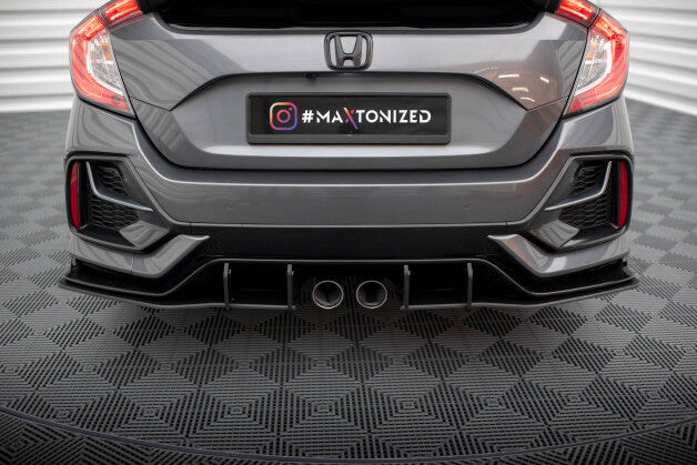 Diffusor Flaps V.1 passend für Honda Civic Sport Mk 10 FL schwarz matt