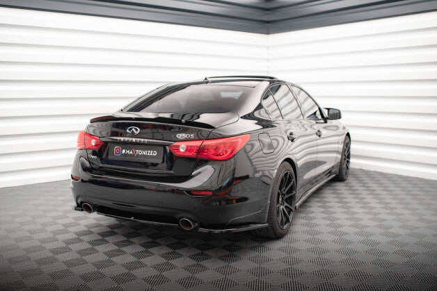Diffusor Flaps V.1 passend für Infiniti Q50 S Mk1 schwarz Hochglanz