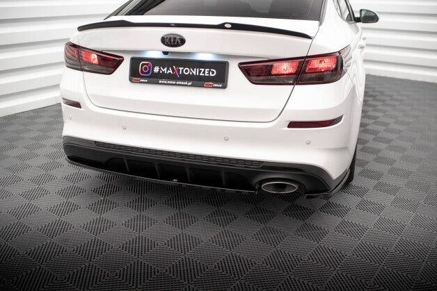 Diffusor Flaps V.1 passend für Kia Optima Mk4 FL schwarz Hochglanz