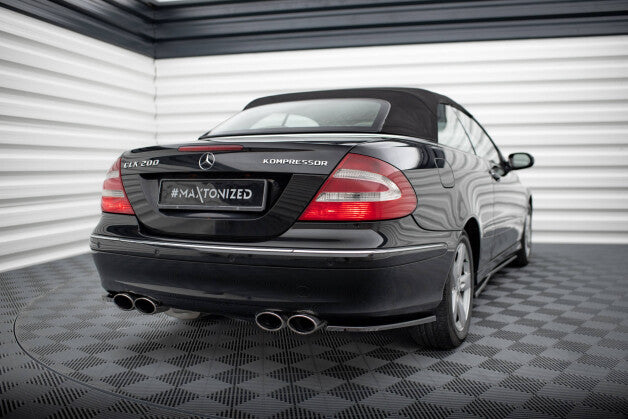 Diffusor Flaps V.1 passend für Mercedes CLK W209 schwarz Hochglanz