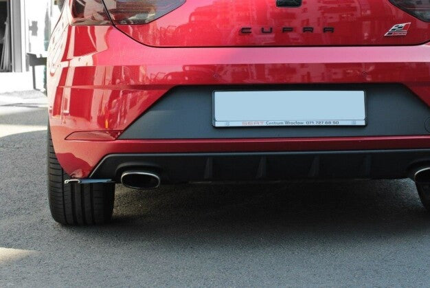 Diffusor Flaps V.1 passend für Seat Leon CUPRA Mk3 FL Hatchback schwarz Hochglanz