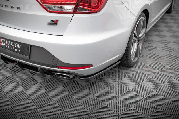 Diffusor Flaps V.1 passend für Seat Leon CUPRA Sportstourer Mk3 schwarz Hochglanz