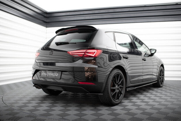 Diffusor Flaps V.1 passend für Seat Leon Hatchback Mk3 FL schwarz Hochglanz
