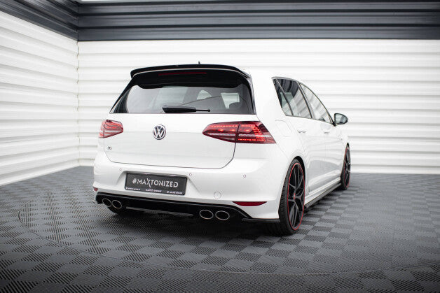 Diffusor Flaps V.1 passend für VW Golf 7 R / R-Line schwarz Hochglanz