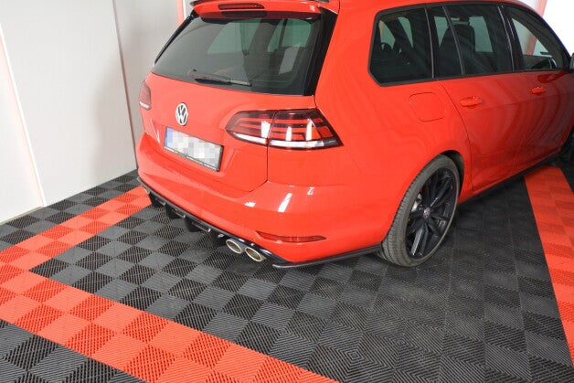 Diffusor Flaps V.1 passend für VW Golf 7 R VARIANT FL schwarz Hochglanz
