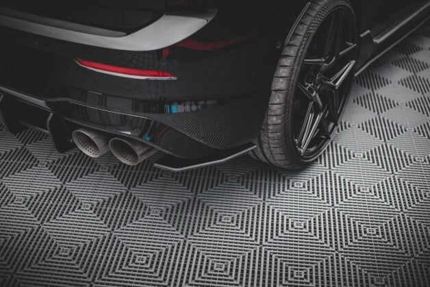 Diffusor Flaps V.1 passend für VW Golf R Mk8 / Mk8 FL schwarz matt