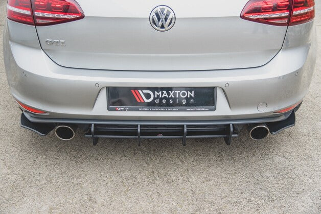 Diffusor Flaps V.2 L + R passend für VW Golf 7 GTI roter Kern