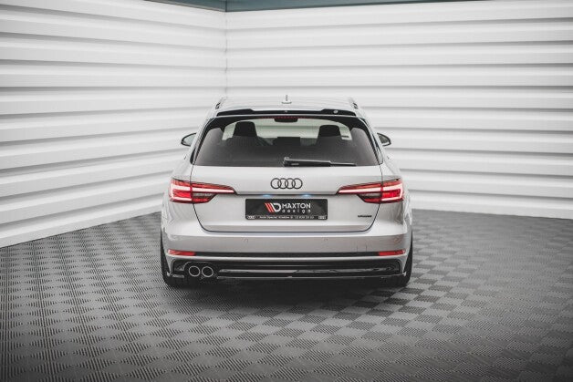 Diffusor Flaps V.2 passend für Audi A4 S-Line B9 schwarz Hochglanz