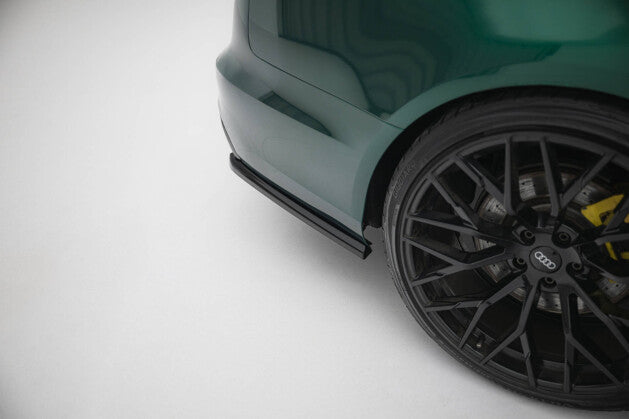 Diffusor Flaps V.2 passend für Audi A6 S-line Avant C7 schwarz Hochglanz