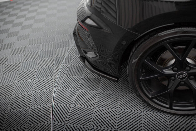 Diffusor Flaps V.2 passend für Audi RS3 Sportback 8Y schwarz Hochglanz