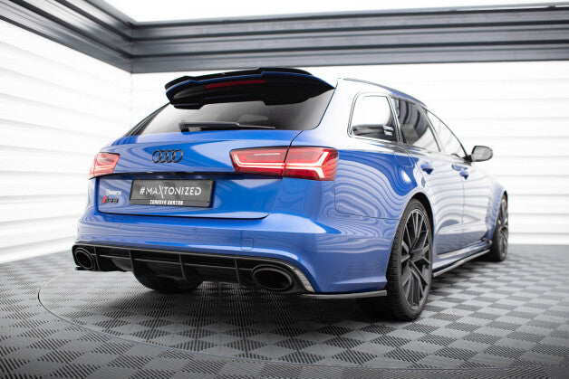 Diffusor Flaps V.2 passend für Audi RS6 C7 / C7 FL schwarz Hochglanz