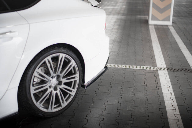 Diffusor Flaps V.2 passend für Audi RS7 C7 schwarz Hochglanz