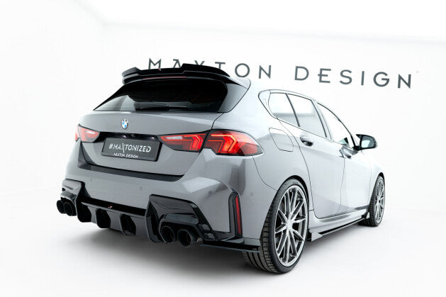 Diffusor Flaps V.2 passend für BMW 1er M-Paket F70 roter Kern