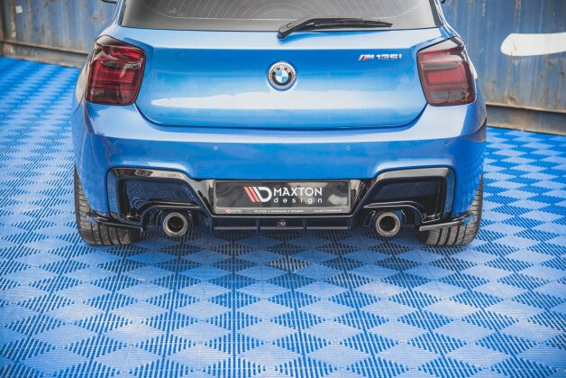 Diffusor Flaps V.2 passend für BMW M135i F20 schwarz Hochglanz