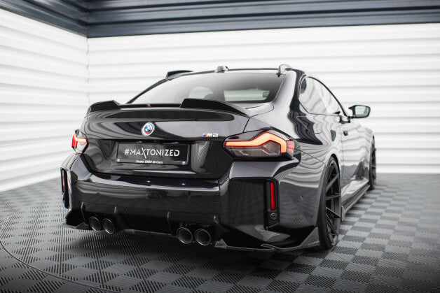Diffusor Flaps V.2 passend für BMW M2 G87 schwarz Hochglanz